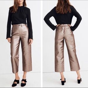 Madewell Slim Emmet Wide-Leg Crop Pants